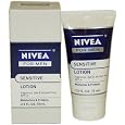 Nivea for Men Sensitive, Extra Soothing Lotion for Sensitive Skin, SPF 4, 2.5-Ounce Tubes (Pack of 4)