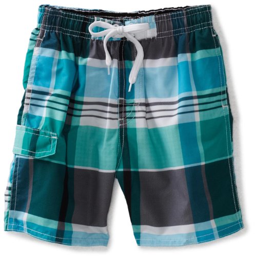 Kanu Surf Boys 2-7 Trophy Swim Trunk, Green, 3T