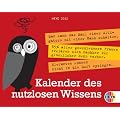 Kalender des nutzlosen Wissens Tagesabreisskalender 2012