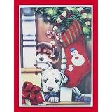Garden Flag Christmas Puppies Dalmatian Dog Beagle