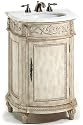 Chelsea 22"w Single Sink Cabinet Vanity With White Granite Top