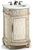 Chelsea 22w Single Sink Cabinet With White Granite Top