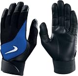2008 Nike Keystone IV Youth Batting Glove - Black/Royal