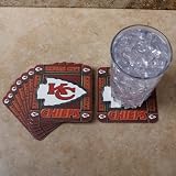 NFL Kansas City Chiefs 8-Pack Absorbent PaperKraft Coasters
