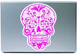 Amazon.com: Pink Sugar Skull Laptop Vinyl De