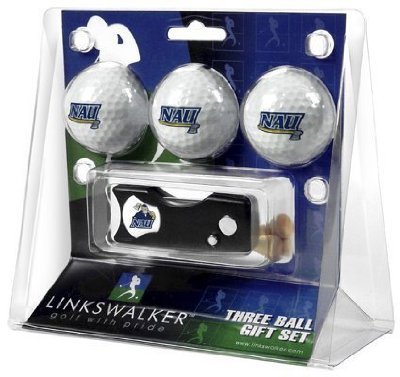 Northern Arizona Lumberjacks 3 Golf Ball Gift Pack W/ Spring Action Tool - Ncaa College Athletics