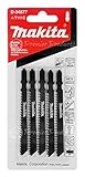 Makita? 5 Piece - T Shank Jigsaw Blades For Jigsaws - Fast Cutting For Wood & PVC - 4 Inch Long with