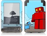 Gelaskins Protective Skin for The Kindle Keyboard - Red Robot