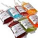 Amazlab Halloween Party Favors , Live Blood of Theme Parties Blood Bag Drink Container Set of 5 IV Bags 11.5 Fl Oz, Halloween Party Cups