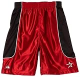 MLB Boys' Houston Astros Dazzle/Mesh Rev Shorts (Red and Black, 14/16)