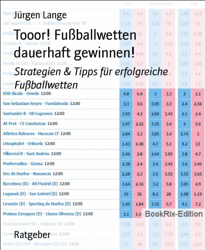 Tooor! Fußballwetten dauerhaft gewinnen!: Strategien & Tipps für erfolgreiche Fußballwetten (German Edition)