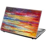 TaylorHe 15.6 inch 15 inch Premium Laptop Skin Decal Exclusive Nel Whatmore Collection Abstract Beautiful Sunset Bright