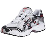 Asics Gel Foundation 7 (2E) TN718-0195 Herren Sportschuhe - Running,  weiss (white / quick silver / red O195)