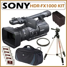 Sony HDRFX1000 HDR-FX1000 High Definition MiniDV Handycam Camcorder + Accessory Kit