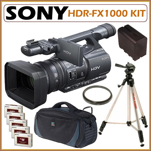 Sony HDRFX1000 HDR-FX1000 High Definition MiniDV Handycam Camcorder + Accessory Kit