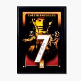 Ben Roethlisberger Autographed Limited Edition Throwing Home / Black Jersey Numbers Piece from Up