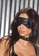Leather Blindfold (Black;One Size)