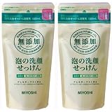 無添加 泡の洗顔せっけん 詰替用 180ml ×2個セット