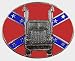Trucker Belt Buckle,With Rebel Flag
