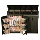 Black and Oak Venture Horizon Top Load CD DVD Media Storage Cabinet, Available in Multiple Finishes Black and Oak Venture Horizon Top Load CD DVD Media Storage Cabinet, Available in Multiple Finishes