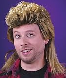Blonde Mullet Wig Costume Accessory