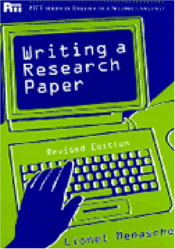 Writing a Research Paper, Rev. Ed. (Pitt Series in English as a Second Language)