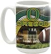NCAA University of Oregon 15-Ounce Stadium Series Ceramic Mug