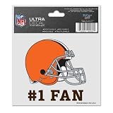 Cleveland Browns 3"x4" Ultra Decal Window Cling