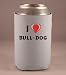Custom Beverage Can / Bottle Cover (Coolie) with I Love Bull-dog