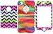 BasTexWireless Bastex Hybrid Case for Apple Iphone 4, 4s - Colorful Bright Tie Dye Silicone with Hard Chevron Design Shell