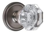 Nostalgic Warehouse BN10-CLAWAL-AP Classic Rosette with Waldorf Knob Passage, Antique Pewter
