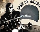 100%acrylic embroidered sons of anarchy beanie