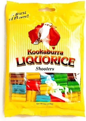 Kookaburra Fruit and Cream Licorice Shooters 6 oz each (2 Items Per Order)