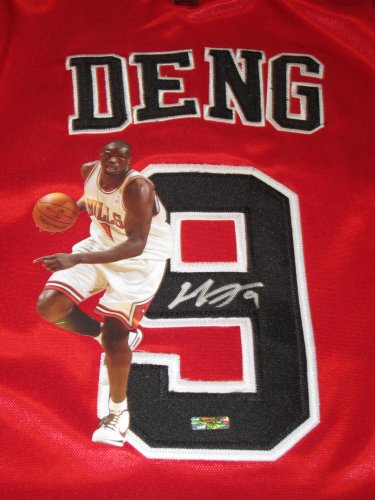 Luol Deng Signed Autographed Chicago Bulls Jersey Authentic Certified Coa