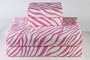 Dreamy Linens Pink Zebra Print Sheet Set, Twin