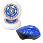 Razor RipStik Casterboard Blue Replacement Wheels and Helmet Bundle Youth (Recommended Ages 8-14)