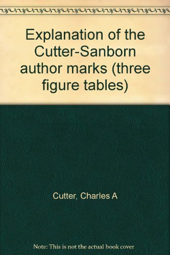 Explanation of the Cutter-Sanborn author marks (three figure tables)