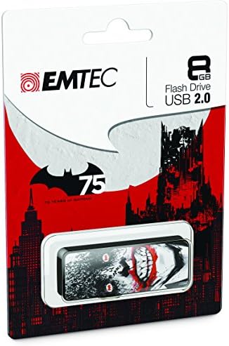 Emtec Batman USB 2.0 (8GB) Flash Drive (Red Smile)