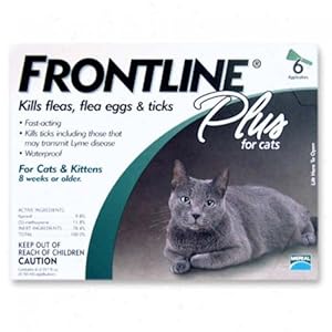 Merial Frontline Plus Flea and Tick Control for Cats and Kittens, 6 Doses