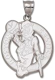 Boston Celtics 1 3/4 Sterling Silver Circle Logo Giant Pendant