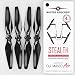 MAS Upgrade Propellers for DJI Mavic AIR in Black - x4 in Set