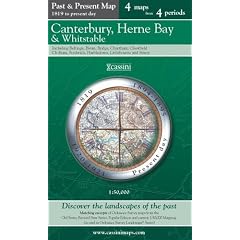 Canterbury, Herne Bay and Whitstable (CHW) (Cassini Past and Present Map) by 