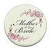 Wedding Floral Mother of the Bride Pinback Button Pin Badge - 2.25