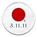 SUPPORT JAPAN Earthquake Tsunami Survivors Flag 2.5 inch Sew-on Patch