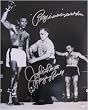 Jake Lamotta Signed 16X20 Photo - Lamotta Vs Robinson 3 "Ray I Never Went Down"