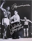 JAKE LAMOTTA SIGNED 16X20 PHOTO - LAMOTTA VS ROBINSON 3 By Superstar Greetings