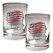 New England Revolution MLS 2pc Rocks Glass Set - Primary Team Logo by Great American Products