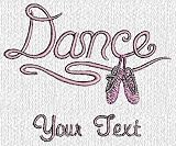 Personalized custom embroidered ballet dance design on sweatshirt