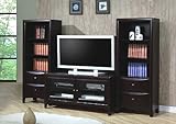 Cappuccino Finish Flat Panel TV Stand Entertainment Center