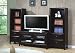 Coaster Flat Panel TV Stand Entertainment Center, Cappuccino Finish